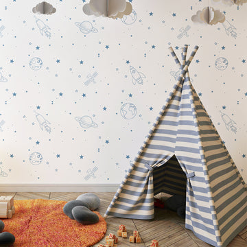 Papel de Parede Adesivo ESPACIAL